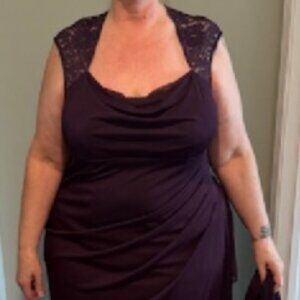 XSCAPE Formal Plus Size Dress in Purple